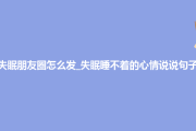 失眠的说说怎么写,失眠的说说怎么写搞笑
