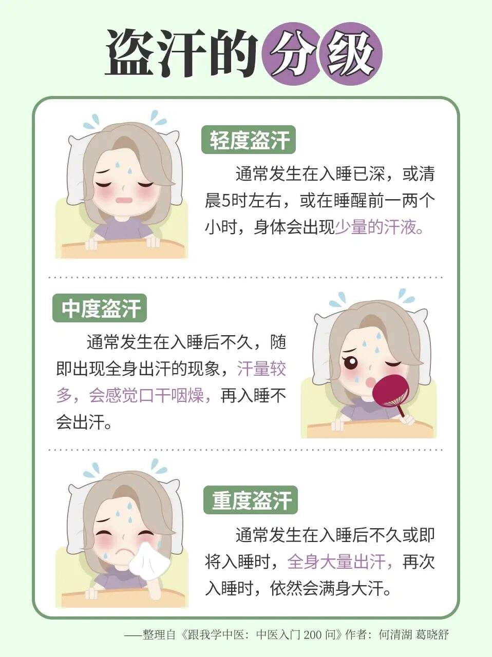 睡觉时不出汗,醒来之后立即出汗睡觉醒来就出汗什么原因