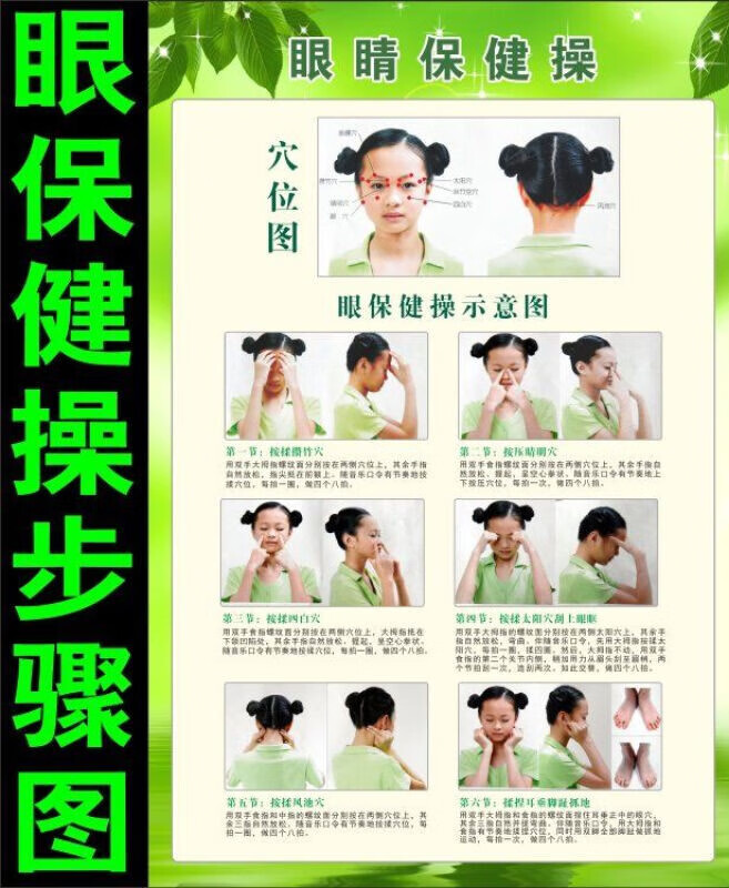 眼保健操步骤名称,眼保健操步骤