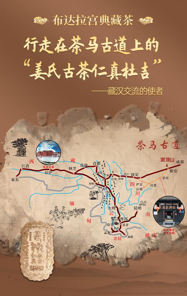 茶马古道路线图效果图茶马古道路线