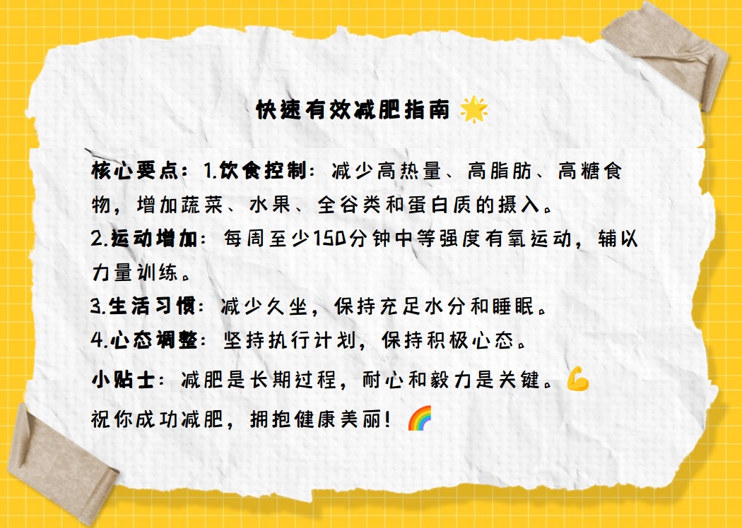 减肥有效的,减肥有效的方法