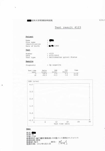 幽门螺旋杆菌的正常值范围碳13检测值38的简单介绍