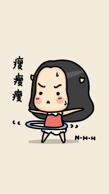 胖子减肥漫画图减肥图片卡通