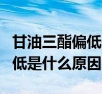甘油三酯是什么物质甘油三酯是什么